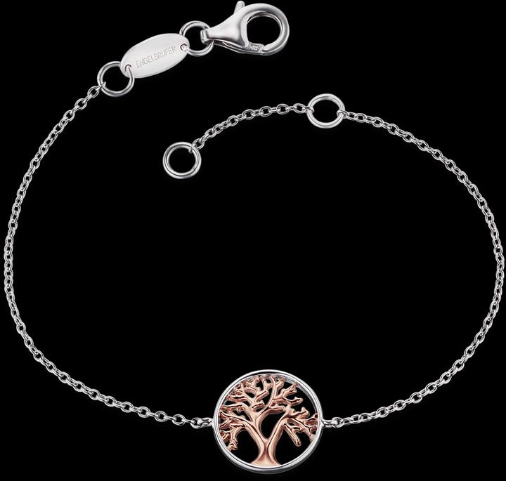 Immagine prodotto Engelsrufer Bracciale albero della vita (18 cm, Argento 925 placcato in platino)