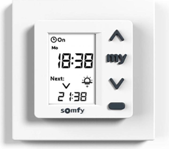 Actual product image somfy Chronis Uno 50 x 50 mm wall switch