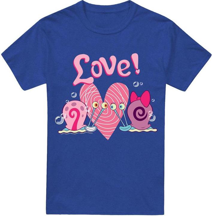 Immagine prodotto Spongebob Squarepants Valentine's Love Maglietta Gary e Snellie Adulto Unisex (XL)