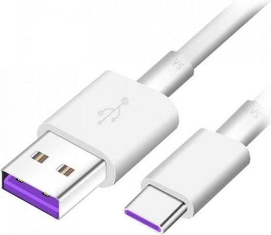 Productafbeelding Huawei AP71 Snellader USB-C Datakabel 5A 1m Wit (Bulk) (1 m, USB 3.2 Gen 1)
