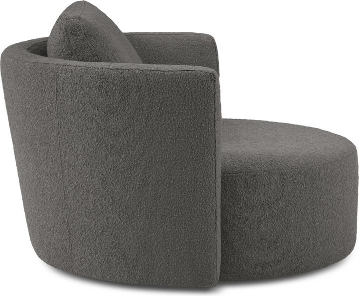 Image du produit Micadoni Bouclé Fauteuil Pivotant, "Bliss", 1 Place, 92x92x75 Fabriqué en Europe