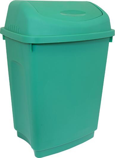Produktbild Rs Pro Kunststoff mit Klapp Deckel 50L Grün Mülleimer (50 l)