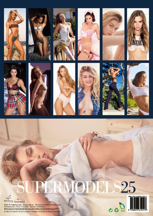 Image du produit Supermodels : calendrier Top Model 2025 (30 x 42 cm, Couverture rigide, Allemand)