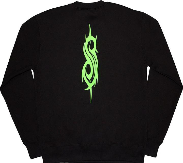 Actual product image Slipknot Unisex Adult Green Demon Back Print Oversized Sweatshirt (M)