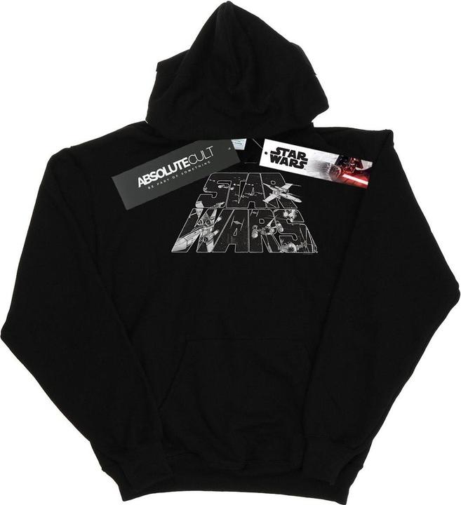 Produktbild Star Wars Logo Space Sketch Kapuzenpullover (4XL)