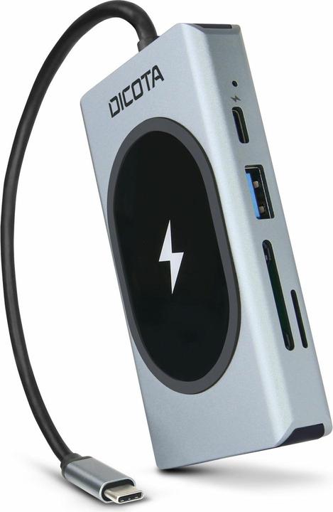 Immagine prodotto Dicota Hub di ricarica USB-C 10-in-1 4K PD 100W argento (USB-C, 7 Porti)