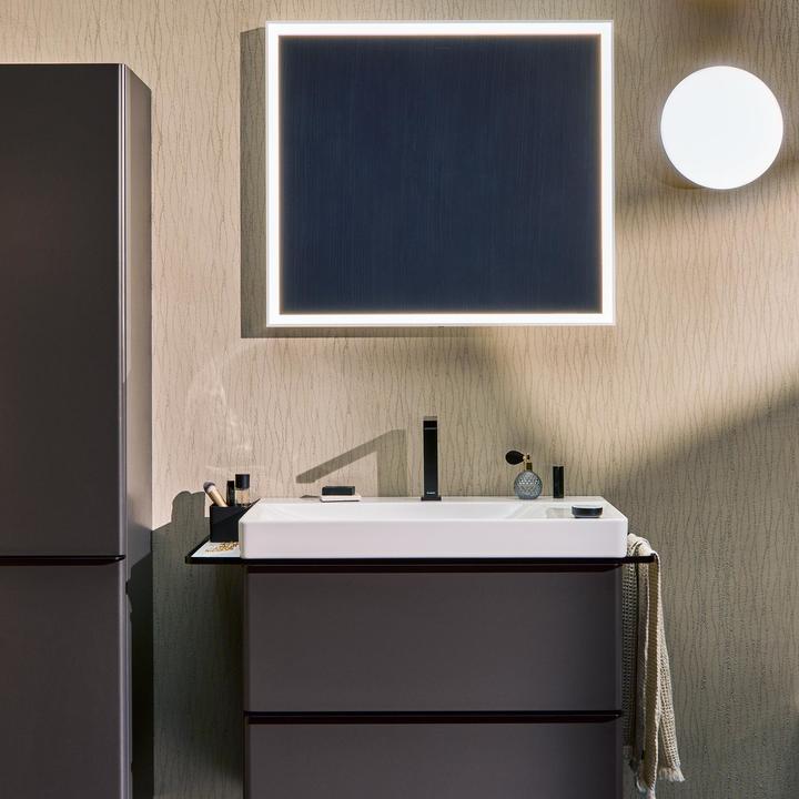 Actual product image hansgrohe Tecturis E 2-gats wastafelkraan 150 CoolStart met waste mat zwart