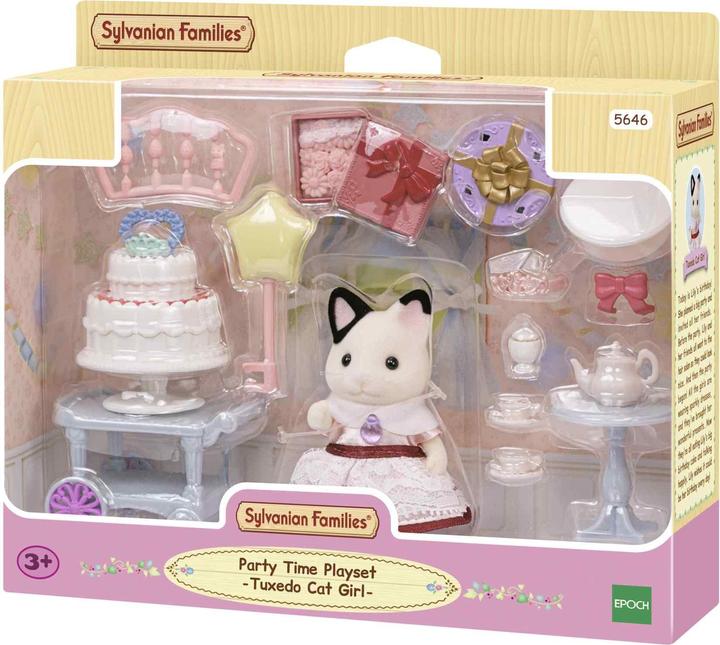 Produktbild Sylvanian Families Party Time Playset - Tuxedo Cat Girl