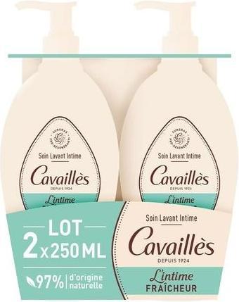 Immagine prodotto Roge Cavailles Trattamento detergente di freschezza intima 250ml - Confezione da 2 (250 ml, Lozione per il lavaggio intimo)