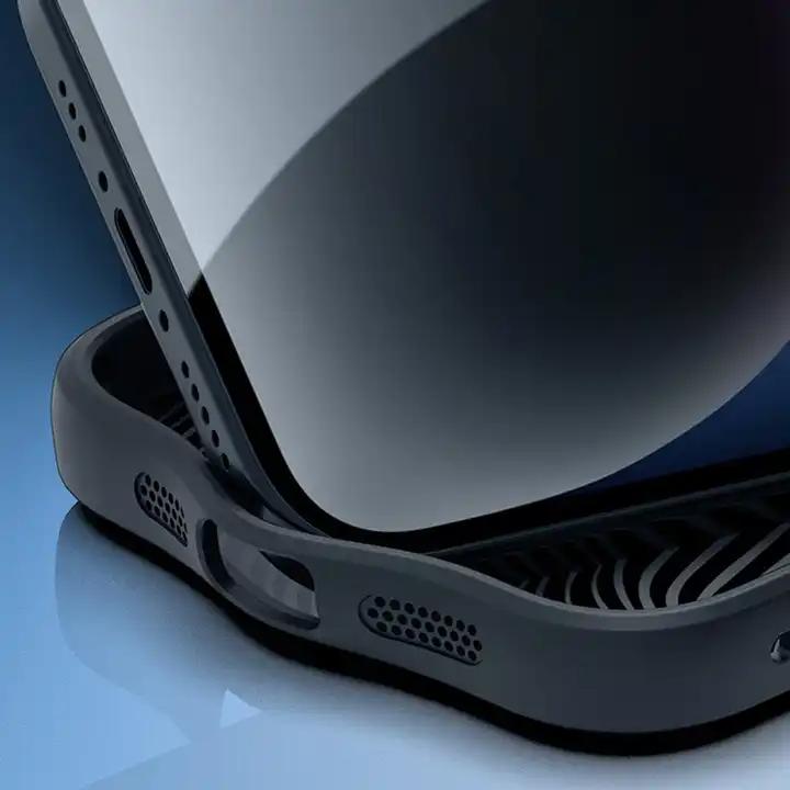 Produktbild PhoneLook Hülle Bumper Clear Waves e Wellen mit MagSafe (Apple iPhone 15 Pro Max)