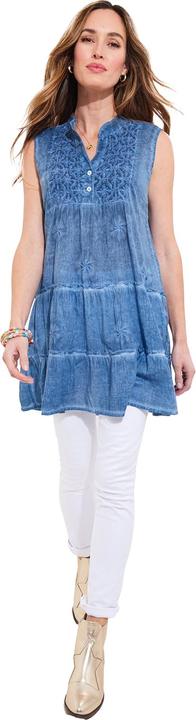 Actual product image Joe Browns Floral Embroidered Sleeveless Tunic (40)