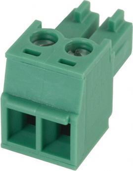 Actual product image Phoenix 2 pole MC 1.5/2-ST-3.81 PCB wire to board cable plug with 3.81mm pitch