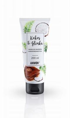 Image du produit Anwen Masque capillaire à faible porosité Coconut And Clay 200Ml (200 ml)