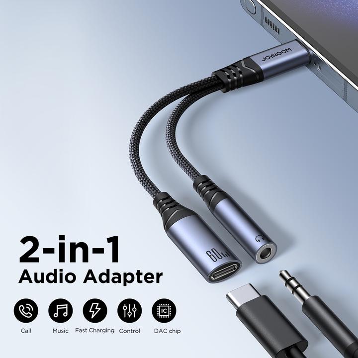 Produktbild Joyroom SY-C02 (USB Typ C, USB Typ C, 3.5mm Buchse)