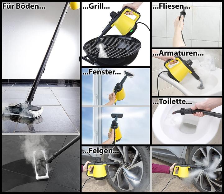 Produktbild Sichler 2in1-Hand-Dampfreiniger (3.50 Bar, 1200 W)