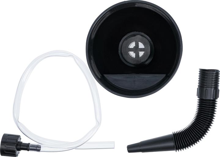 Actual product image BGS Oil Filling Funnel Set with flexible pipe and hose Ø 135 mm 3 pcs.