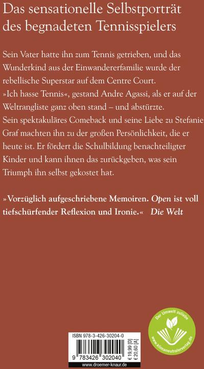 Produktbild Open (Deutsch, Andre Agassi, 2019)