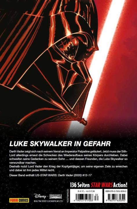 Produktbild Panini Star Wars Comics: Darth Vader - Skywalker im Visier (Deutsch, Greg Pak, Raffaele Ienco, 2022)