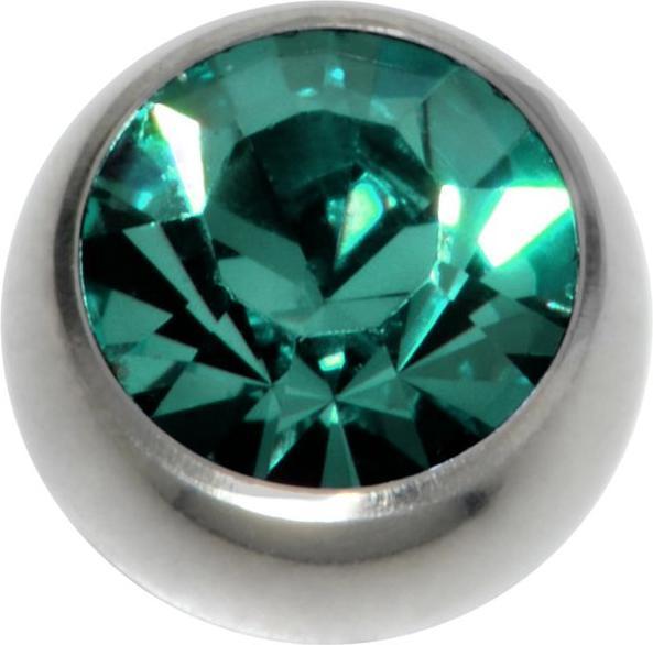 Bijouteria Piercingverschluss (Kristall, Chirurgenstahl 316L)