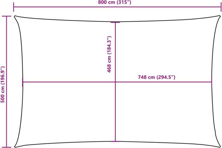 Produktbild VidaXL Nezhatok (500 x 800 cm)
