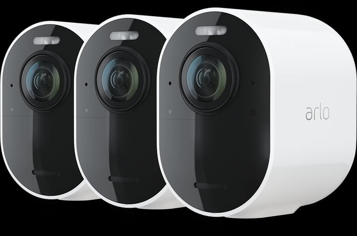 Image du produit Arlo Ultra 2 Spotlight, pack de 3 caméras, blanc (3840 x 2160 pixels)