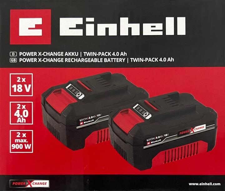 Actual product image Einhell 2x18V 4,0Ah PXC-Twinpack CB A1 (18 V)