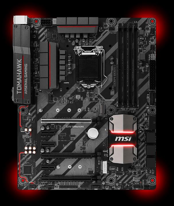 Produktbild MSI Z270 Tomahawk (LGA 1151, Intel Z270, ATX)
