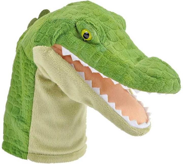 Actual product image Wild Republic Plush Hand Puppet Alligator with Sound Wild Call Puppet