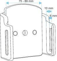 Immagine prodotto Brodit Supporto passivo con inclinazione girevole - Supporto da auto per telefono cellulare