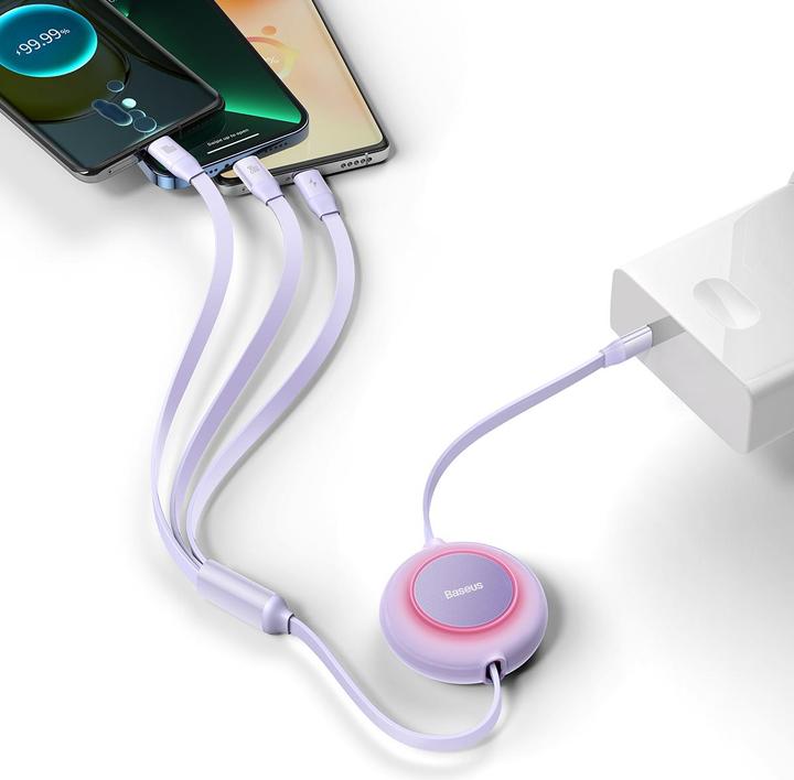 Produktbild Baseus USB Typ C – USB Typ C, Lightning, Micro USB B (1.10 m, USB 2.0, 100 W)