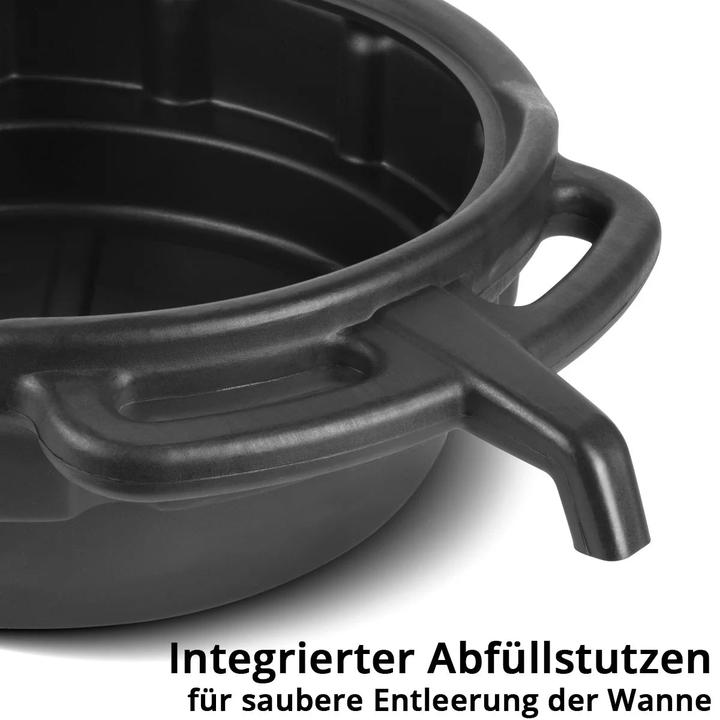Image du produit Stahlwerk Ölauffangwanne 2er Set mit Abfüllstutzen 10 l flache, Auffangwanne