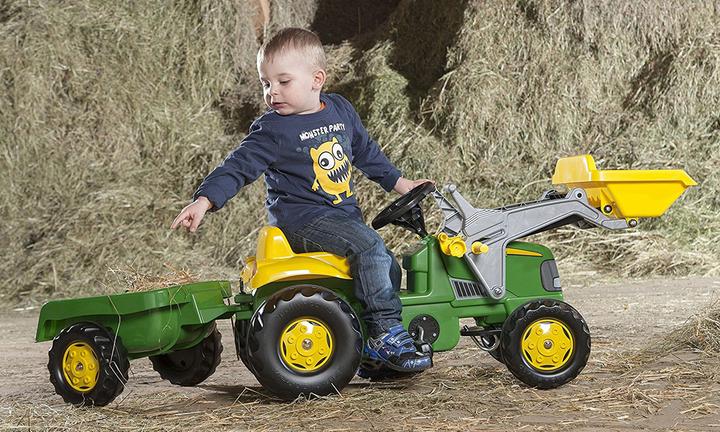 Image du produit Rolly Toys Tracteur John Deere avec chargeur et remorque