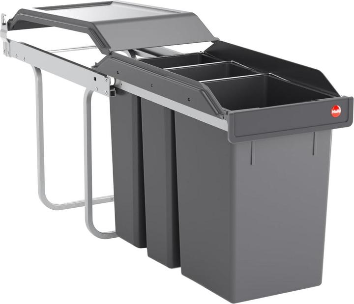 Image du produit Hailo Einbau-Abfallsammler 2x7+15L für Schränke ab 30cm (29 l)