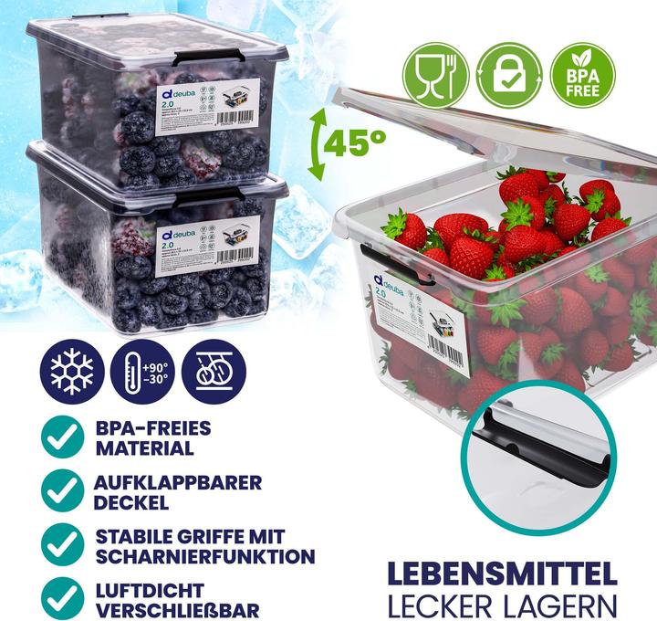 Produktbild Deuba Aufbewahrungsbox (20 x 15 x 12 cm, 2 l)