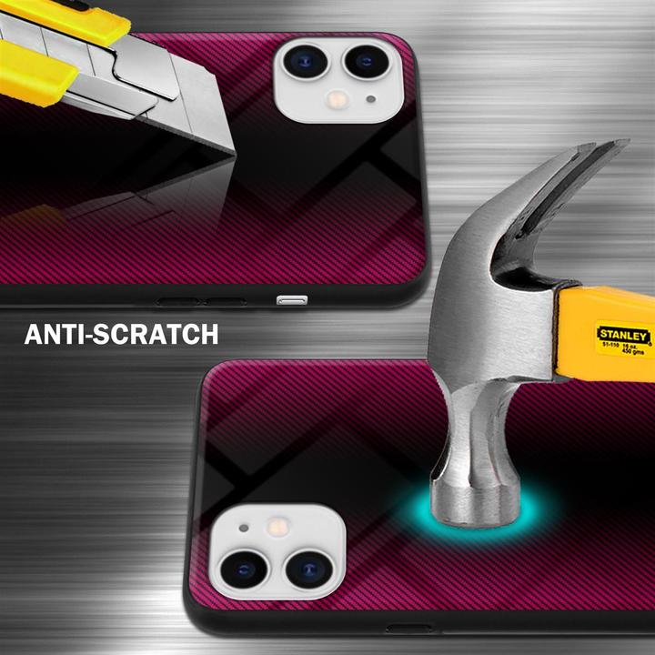 Image du produit Cadorabo TPU Couverture en verre rayé (Apple iPhone 11)