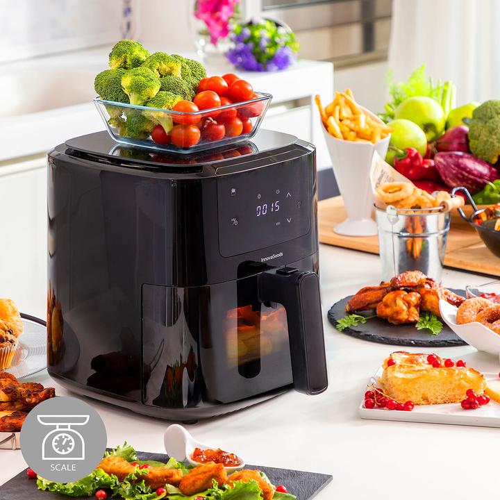 Produktbild InnovaGoods Heissluftfritteuse mit Waage Fryinn Balance 5000 1500 W 5 L Edel (EU-Stecker)