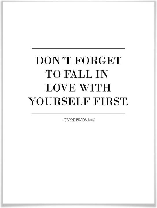 Produktbild Trenddeko Don't forget to fall in love (24 x 30 cm)