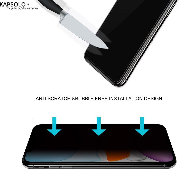 Produktbild Kapsolo Privacy Schutzglas (10 Stück, Apple iPhone 8 Plus)