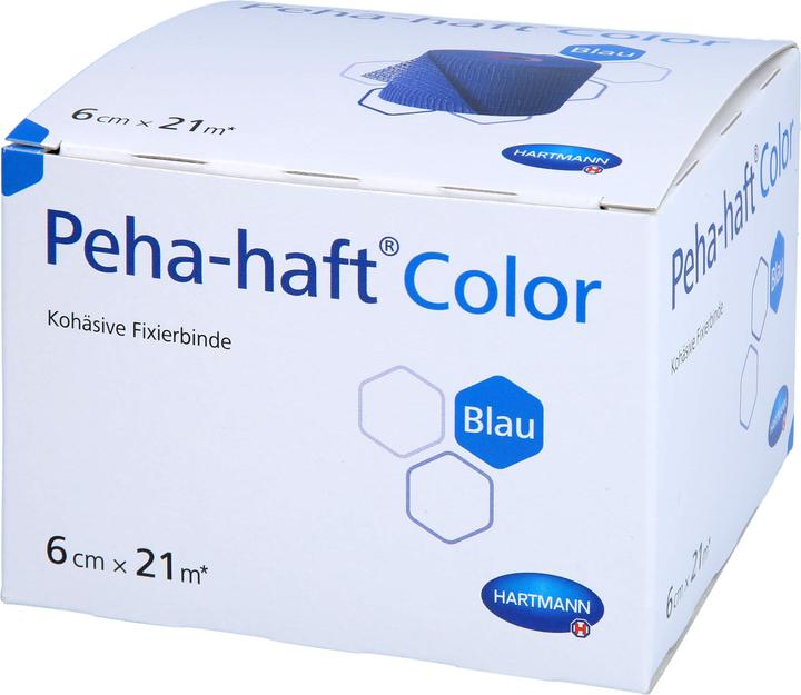 Produktbild Hartmann color Fixierbinden 20 m x 6 cm / blau