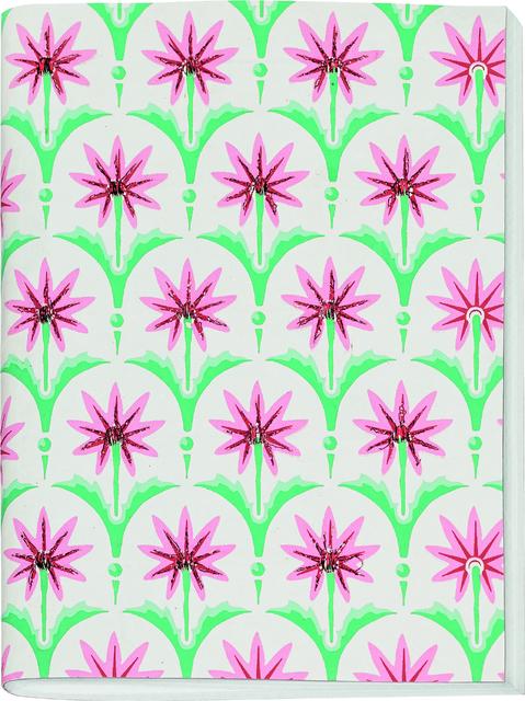 Image du produit Dangereusement beau - carnet de notes brodé grand motif fleur d'étoile, vierge (15 x 20 cm, Blanc)