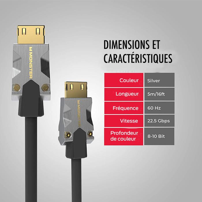 Actual product image Monster M1000 (5 m, HDMI)