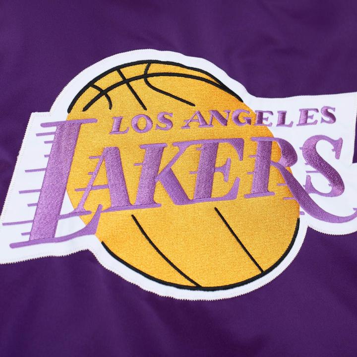 Immagine prodotto Mitchell & Ness NBA Los Angeles Lakers - Giacca in raso pesante Uomo (L)
