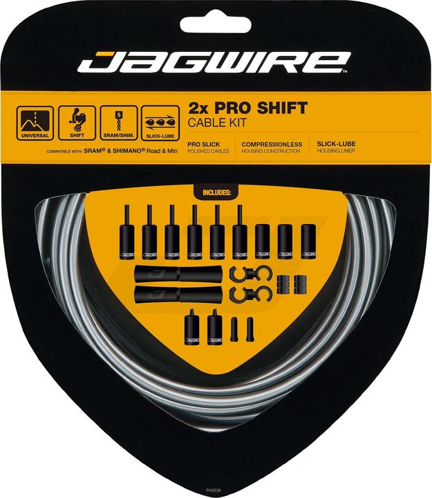 Jagwire Shift Pro 4 mm SET Kabel/Huis Ice Grey
