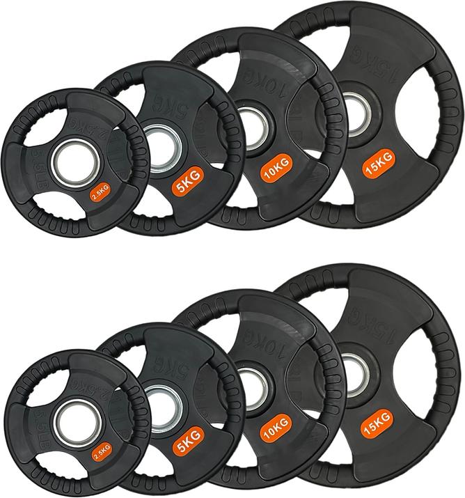 Produktbild FlexAthletix Hantelscheiben Set 50mm (2 x 2.5 kg, 2 x 5 kg, 2 x 10 kg, 2 x 15 kg)