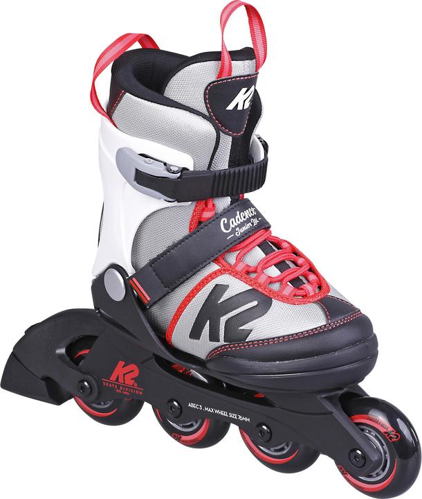 K2 Skate Cadence G LTD Mädchen Inline Skates — Black - Grey - red — 30G0829 (39)