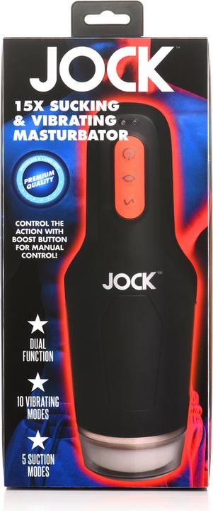 Productafbeelding Curve Toys Sucking and Vibrating Masturbator - 15X - Black