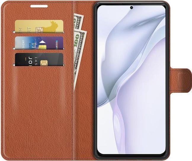 Actual product image MU Classic Litchi Leather Bookcover Series (Huawei P50)