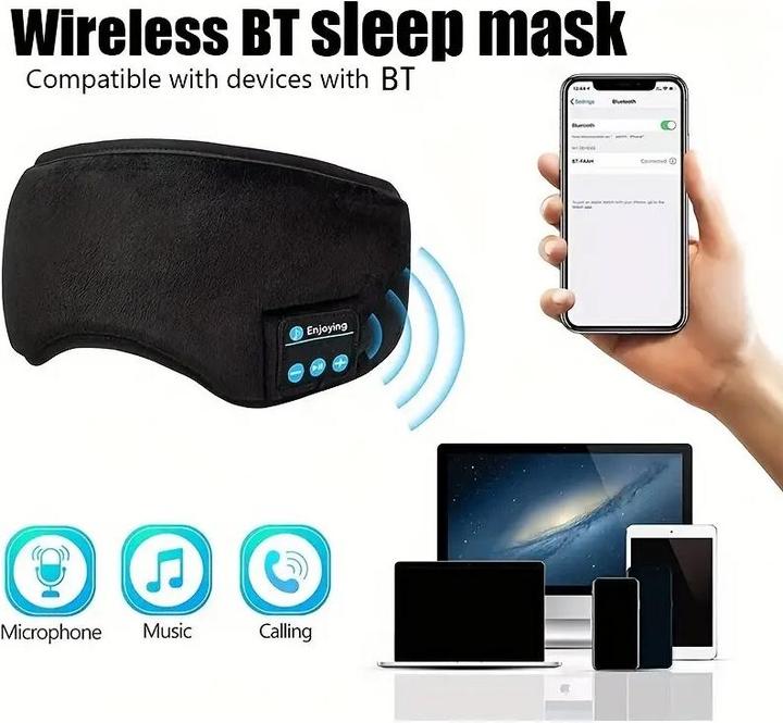 Produktbild Cbx Bluetooth Schlafmaske mit Kopfhörer (keine Geräuschunterdrückung, 8 h, Kabellos)