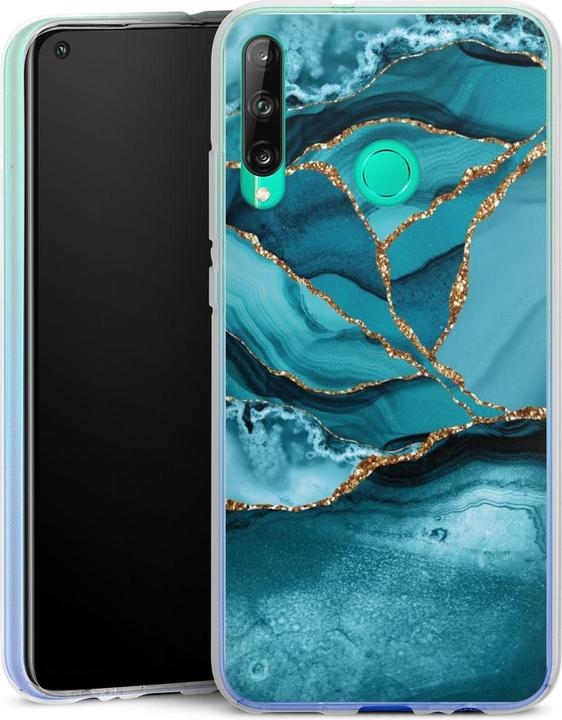 Produktbild DeinDesign Silikon Hülle für Huawei P40 Lite E Handyhülle Case Smartphone Schutzhülle Glitzer Look Edelstein (Huawei P40 Lite E)