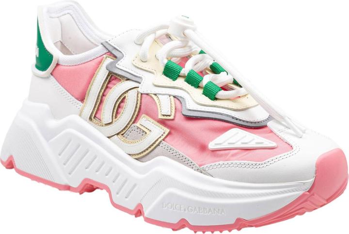 Immagine prodotto Dolce & Gabbana daymaster sneakers in nylon and leather color white and pink (42)